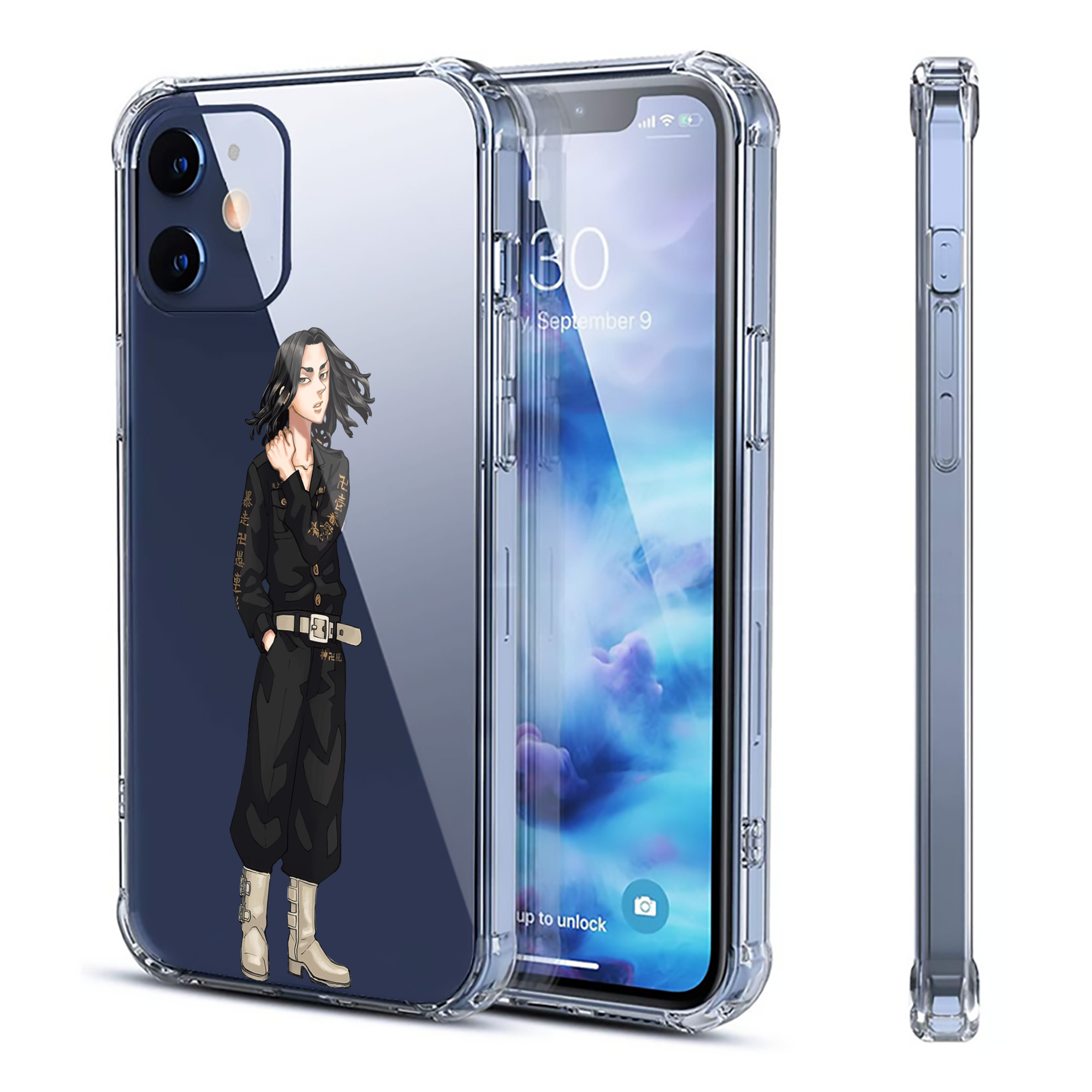 （画像用） 東京リベンジャーズ Tokyo Revengers 【iPhone 12シリーズ対応】透明スマホケース（クリアソフトケース）